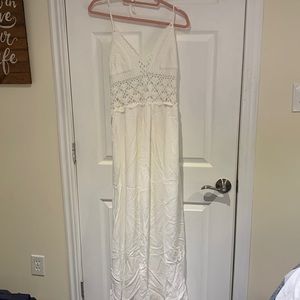 Long white dress brand new